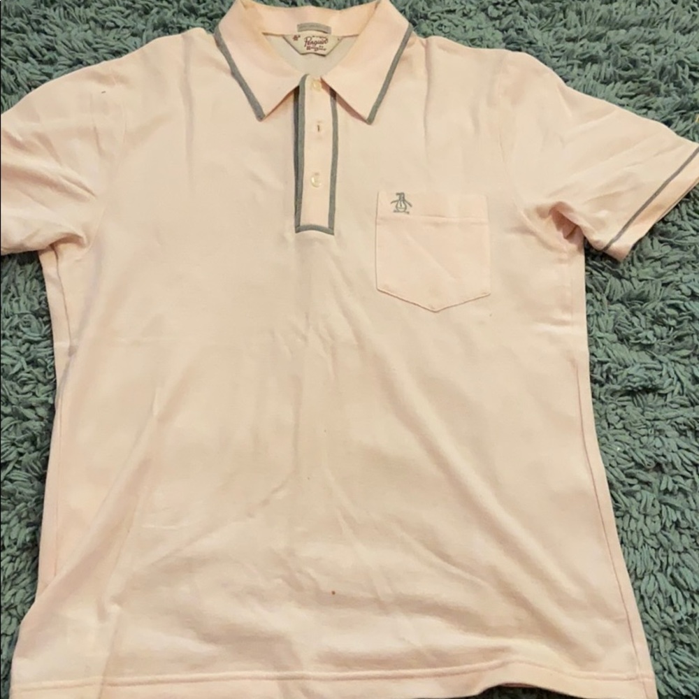 Light pink Penguin polo